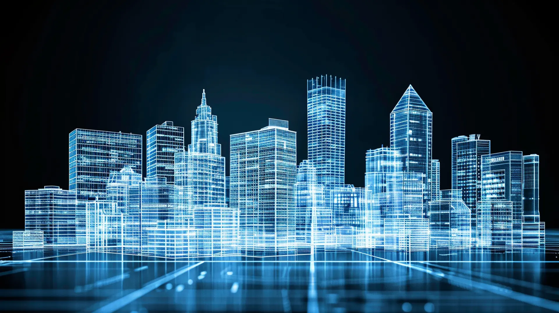 Digital city skyline representing infrastructure strategy